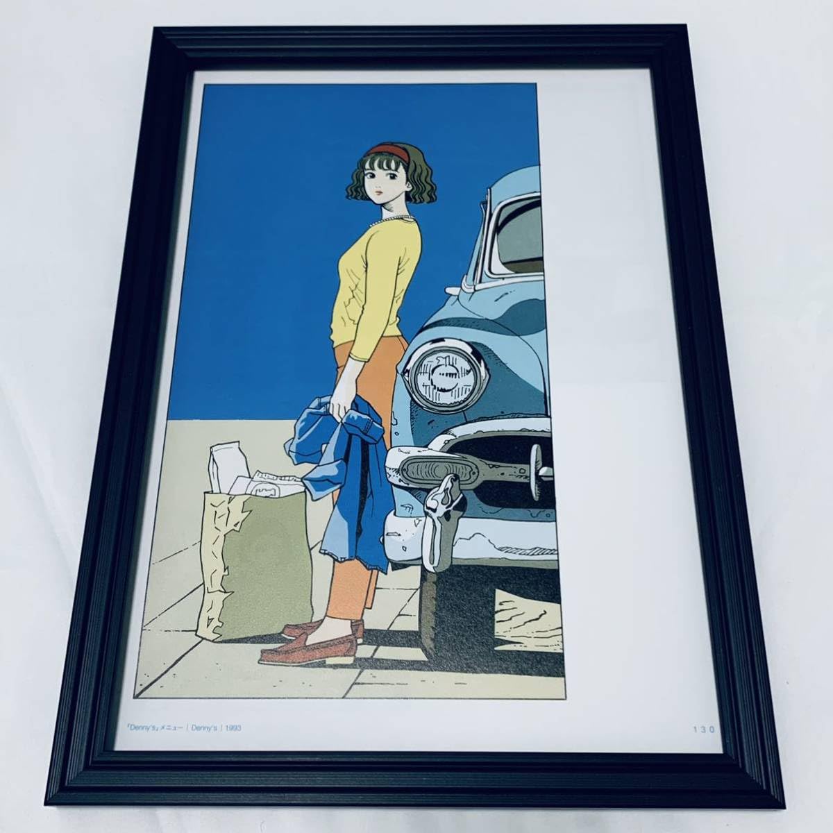 Amazon.co.jp: 江口寿史 イラスト 額装品 A4サイズ ポスター風